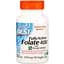 Полностью активированный фолат Doctor's Best Quatrefolic 400 мкг 90 гелевых капсул - миниатюра 1