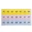 Органайзер для таблеток Weekly Pill Box 7 днів, таблетниця з 21 коміркою 12×21,5 см, пластикова, різнокольорова - мініатюра 3