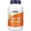 Лляна олія Now Foods Flax Oil Org 1000 мг 120 капсул - мініатюра 1