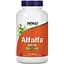 Натуральна добавка NOW Alfalfa 650 mg, 500 таблеток - мініатюра 1