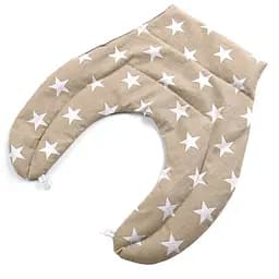 Грелка-компресс без воротника Ideia Звезда, с зерном пшеницы, 46x44x24 см, серый с бежевым (8-30290)