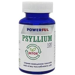Дієтична добавка Powerful Псиліум 620,0 mg капсули 100 шт.