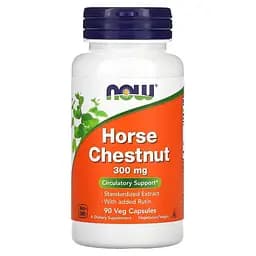 Натуральна добавка NOW Horse Chestnut 300 mg, 90 вегакапсул