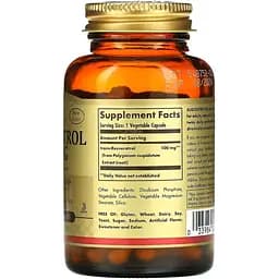 Ресвератрол Solgar Resveratrol 100 мг 60 капсул - мініатюра 2