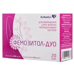 Добавка дієтична Фемозитол ДУО 60 г (20 саше по 3 г)
