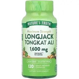 Еврікома довголиста Nature's Truth Longjack Tongkat Ali 1600 мг 120 капсул зі швидким вивільненням
