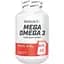 Жирні кислоти BiotechUSA Mega Omega 3 з вітаміном Е 180 капсул - мініатюра 1