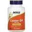 Натуральна добавка NOW Castor Oil 650 mg, 120 капсул - мініатюра 1