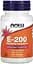 Вітамін E NOW Vitamin E-200 with Mixed Tocopherols, 100 капсул - мініатюра 1