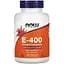Витамины и минералы NOW Vitamin E-400 with Mixed Tocopherols, 250 капсул - миниатюра 1
